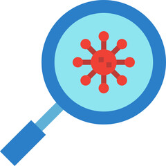 virus check flat icon