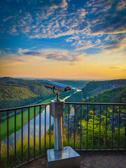 Aussicht auf die Elbe von der Bastei