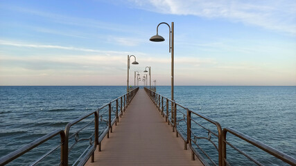 Fototapeta premium The Vasto Marina pier (Il Pontile)
