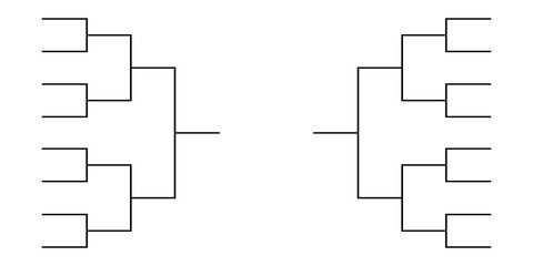 Sport tournament bracket championship template