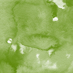 Fond aquarelle vert prairie et blanc art abstrait