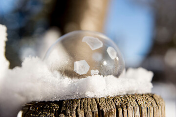 Magische Eisseifenblasen (Magic Frozen Soap Bubbles)