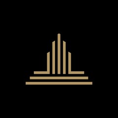 Real Estate Building Construction Logo
