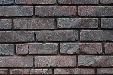 The texture of a stone wall. Background texture of the stone wall of an old building. Part of a brick wall as a background or texture. High quality photo