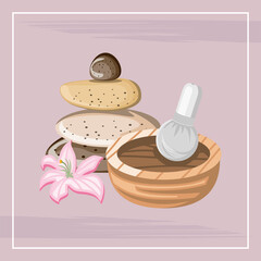 hot compress stones spa