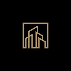 Real Estate Building Construction Logo