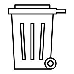  Vector Trash Outline Icon Design