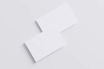 Business Card Mock-Up (85x55mm) 3D Illustration