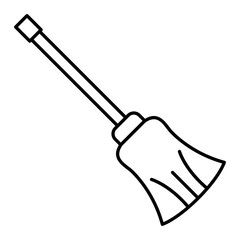 Vector Mop Outline Icon Design