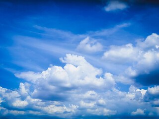 blue sky with clouds