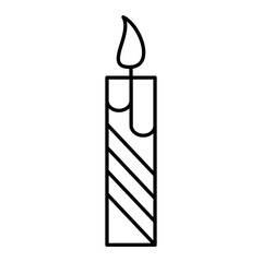  Vector Candle Outline Icon Design