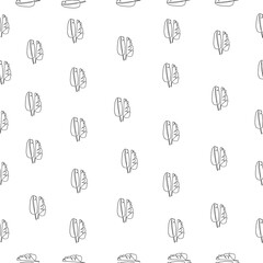 Banana leaves pattern  ,Leaves and branches nature doodles.