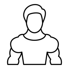 Vector Trainer Outline Icon Design
