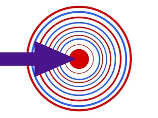 target with arrow illustration backround sport event