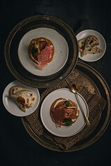 Beautiful and tasty food on a plate
