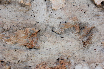 grey concrete texture with brown stone