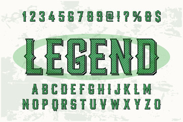 classic lettering, alphabet font, black style background,  typeface vector