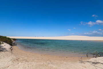 Paradise lagoons in the desert of northeastern Brazil