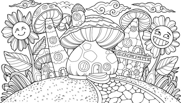 Adult Fantasy Coloring Pages Images – Browse 14,832 Stock Photos, Vectors,  and Video
