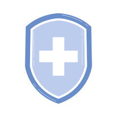 Fototapeta premium medical shield icon