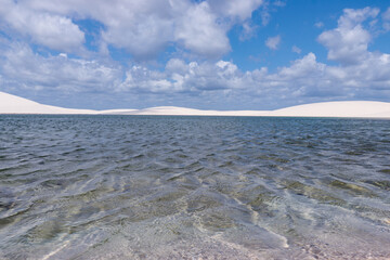 Paradise lagoons in the desert of northeastern Brazil