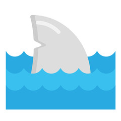 shark flat icon