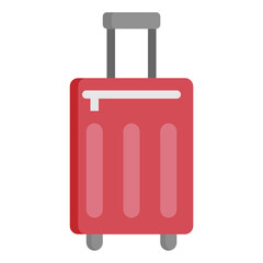 suitcase flat icon