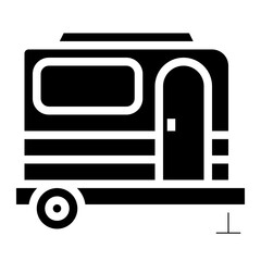 caravan glyph icon