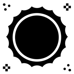 sun glyph icon