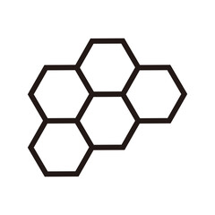 honeycombs vector icon illustration symbol