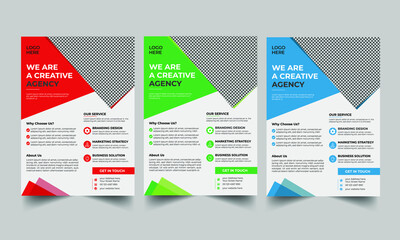 business flyer template with creative modern layout business flyer Annual Report, Magazine, Poster, Corporate Presentation, Portfolio, Flyer, 
infographic, design layout template A4