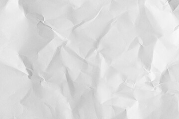 Crumpled white sheet of paper