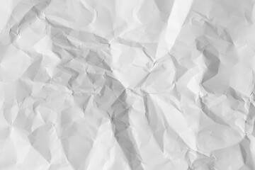 Crumpled white sheet of paper