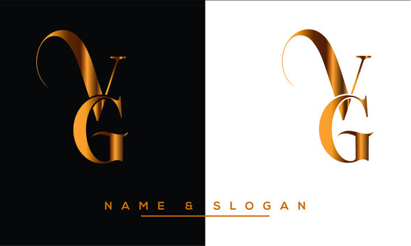 VG,  GV,  V,  G  Abstract Letters Logo Monogram