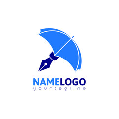 Obraz premium pen umbrella logo