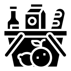 grocery glyph icon