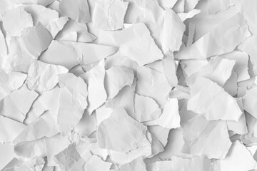 Obraz premium Crumpled torn white paper