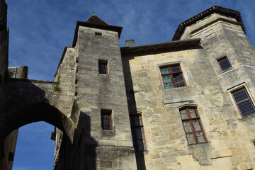 Fototapeta na wymiar Saint-Emilion, Porte et logis de la Cadène, Gironde.