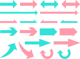 矢印セットピンク・青緑