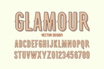 classic lettering, alphabet font, black style background,  typeface vector