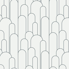 Obraz premium linear vector pattern, repeating liner curved pillar in different size, vector is clean for fabric, wallpaper, printing. patter is on swatches panel