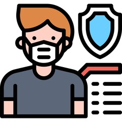 Immune system icon, Vaccine Development related vector