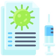 Virus and Vaccine document icon, Vaccine Development related vector