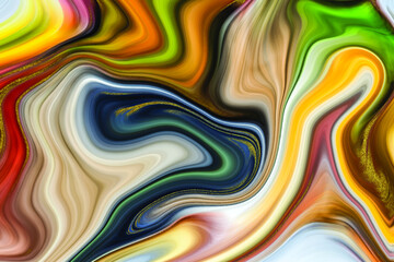 Fototapeta premium Colorful ink water. Marble texture. Abstract vector background. with beautiful fantasy ink patterns. Liquid paint. Fluid art.