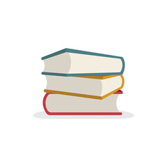Books. Hand drawn books stack vector illustration. Part of set.