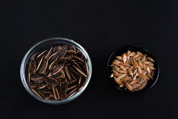 Fresh sunflower seeds