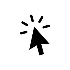 Click icon vector. pointer arrow icon. cursor icon vector