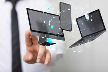 computer digital binary online in 3d