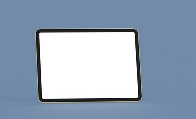  tablet pc, isolated on 3d background