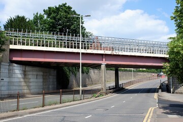 Metropolitan Railway bridge MR90 over the A412 Rectory Road, Rickmansworth